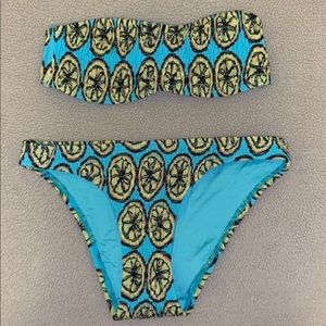 Top Shop Lemon Blue Bikini
